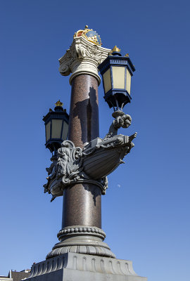 Blauwbrug, lamp detail