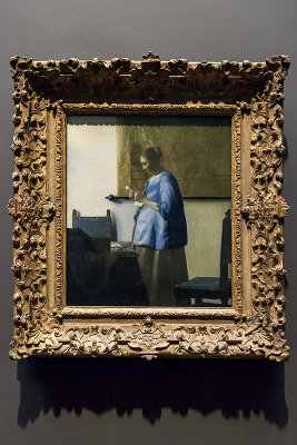 Woman in Blue Reading a Letter, Vermeer (1663-64)