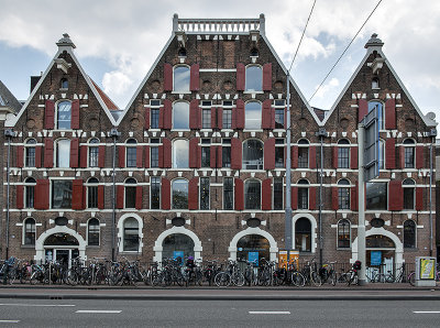 Colorful bike parking