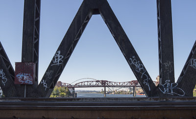 Fremont, Broadway bridges from the Steel Bridge