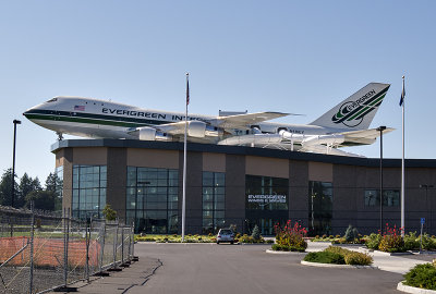 Water slide and pool (Evergreen Aviation and Space Museum)