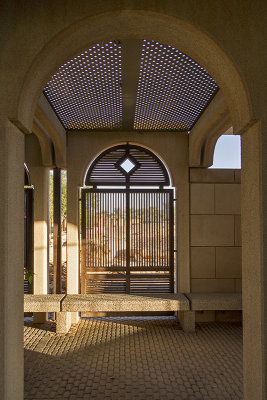 Al Sheeh Garden, shadowed seating