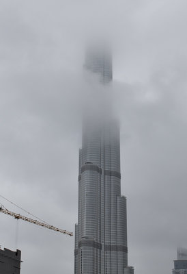 Burj Khalifa, in the clouds