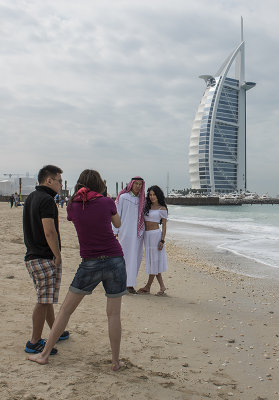 Posing with Burj Al Arab