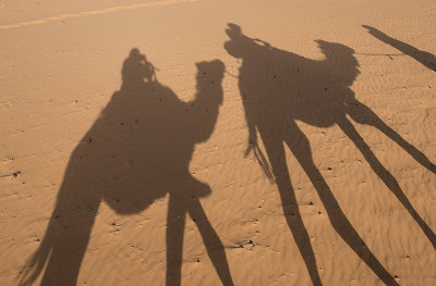 Sahara Desert, trekking through the dunes