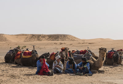 Sahara Desert, waiting for customers