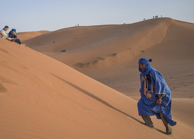 Sahara Desert, uphill climb