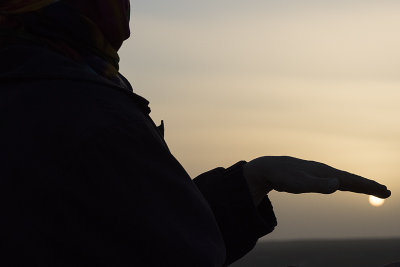 Sahara Desert, touching the sun