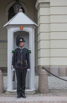 Smiling guard at the Royal Palace