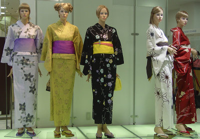Unusual kimono models