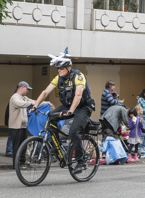 Policeman with a sense of humor