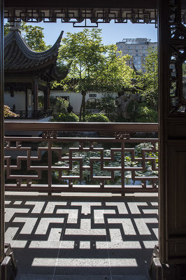 Lan Su Chinese Garden, shadows