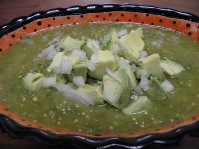 Salsa de Tomate Verde con Aguacate