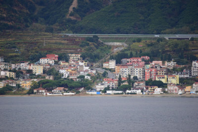 Italian coast along the Strait of Messina