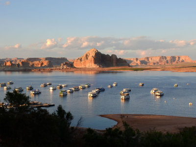 Houseboats at the marina - Lake Powell