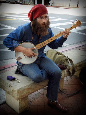 Street musician - Santa Barbara