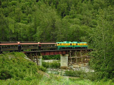 Riding the White Pass Scenic Railway