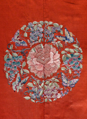 Womans Silk Robe China Qing Dynasty