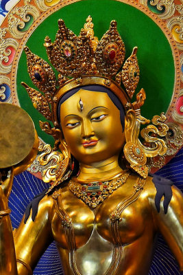 Tara Mandala Machig Labdron statue closeup