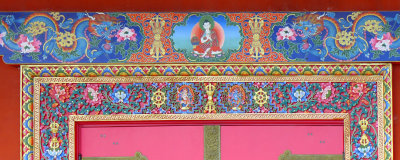 Tara Mandala Temple-Top of door artwork