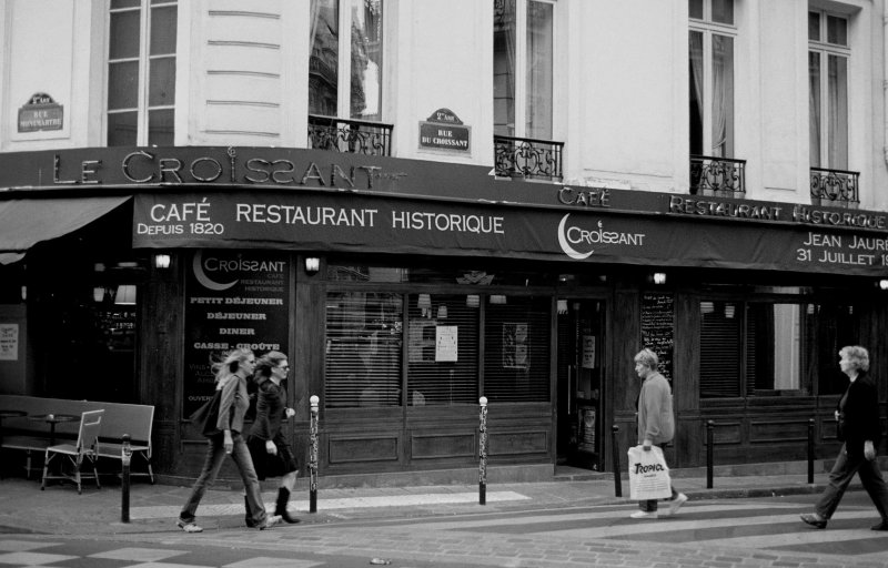 Restaurant at rue Croissant (historical place where Jean Jaurés was killed)