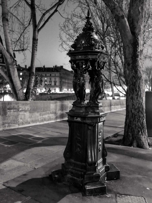 The Fontaine Wallace (near the Pont Neuf).