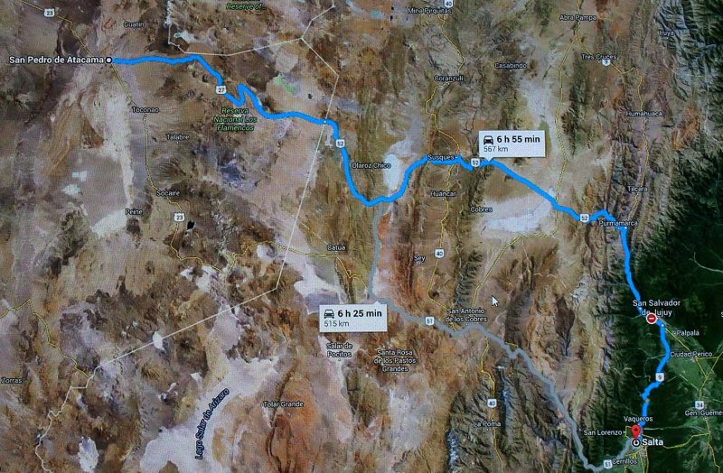 Crossing the Andes Mountains: from Salta to San Pedro de Atacama
