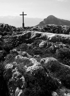 Often the cross is placed on the top of mountains. 