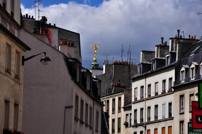 La Bastille, from Rue de la Roquette.