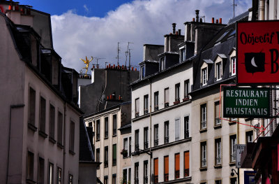 From Rue de la Roquette, Bastille area.