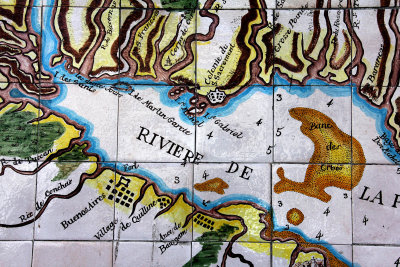 Detail of the map showing Buenos Aires too. 