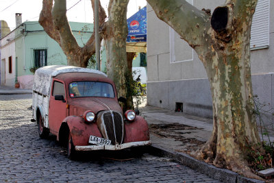 Colonia do Sacramento, Uruguay. Old cars are still common in Uruguay.