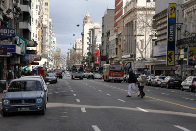 Montevideo; downtown, main avenue.