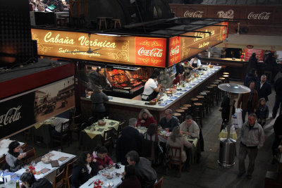 Montevideo; the public market, by the harbor, is one of the biggest attractions in town. 