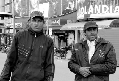 Chui, boarder Brazil-Uruguay; these guys asked for a tip to 'take care' of our car.