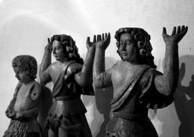 In the historical site there is a small museum with saints of the church