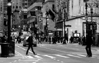 New York, Manhattan; detail of a larger picture.