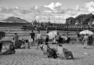 Barra da Lagoa; the beach.