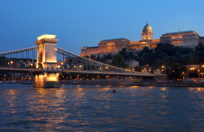 Bridges on the Danube, attractions of Budapest.