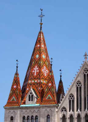 Roof detail of Église Matthias.