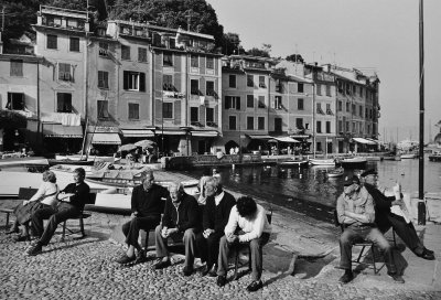 Fishers and/or inhabitants of Portofino.