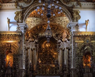 Tiradentes; a church's interior