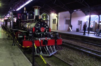 São João Del Rey; small train (from England); touristic trip between Tiradentes and São João Del Rey