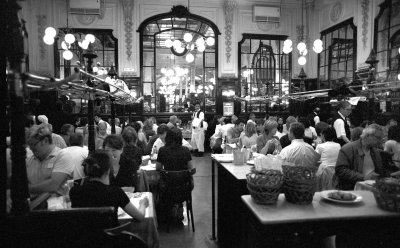 Restaurant Bouillon Chartier, one of the most popular and charmest places in Paris.