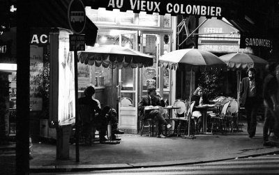 The bar Le Vieux Colombier; Quartier Latin.