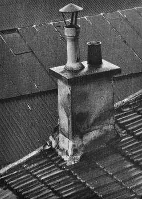 From the window of my studio Rue Patay; in the rainny summer.
