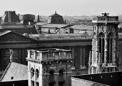 From the terrase of Samaritaine department store (closed nowadays).