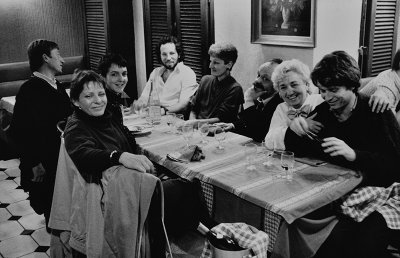 Diner with friends (in the 1990s)