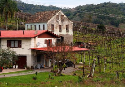 Bento Gonçalves; in the wine valley area. 