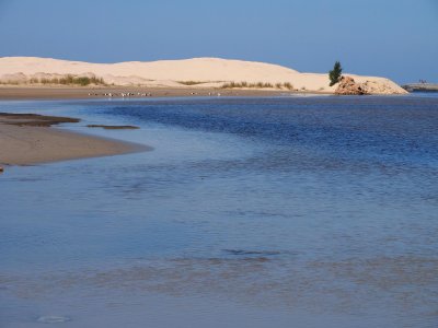 Camacho canal; liaison between Jaguaruna Lac and the ocean.